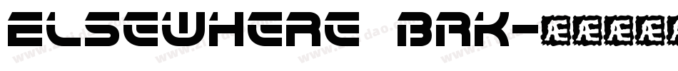 Elsewhere BRK字体转换